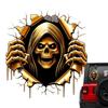 Halloween Autoaufkleber Lustige 3D Fahrzeugaufkleber Halloween Gothic Auto Dekorationsaufkleber für SUV Fenster Motorrad Auto Zubehör