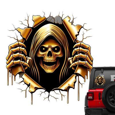 Halloweenové samolepky na auto Vtipné 3D dekály na vozidlo Halloweenová gotická dekorace na auto Samolepka na okno SUV Motocykl Příslušenství pro auto