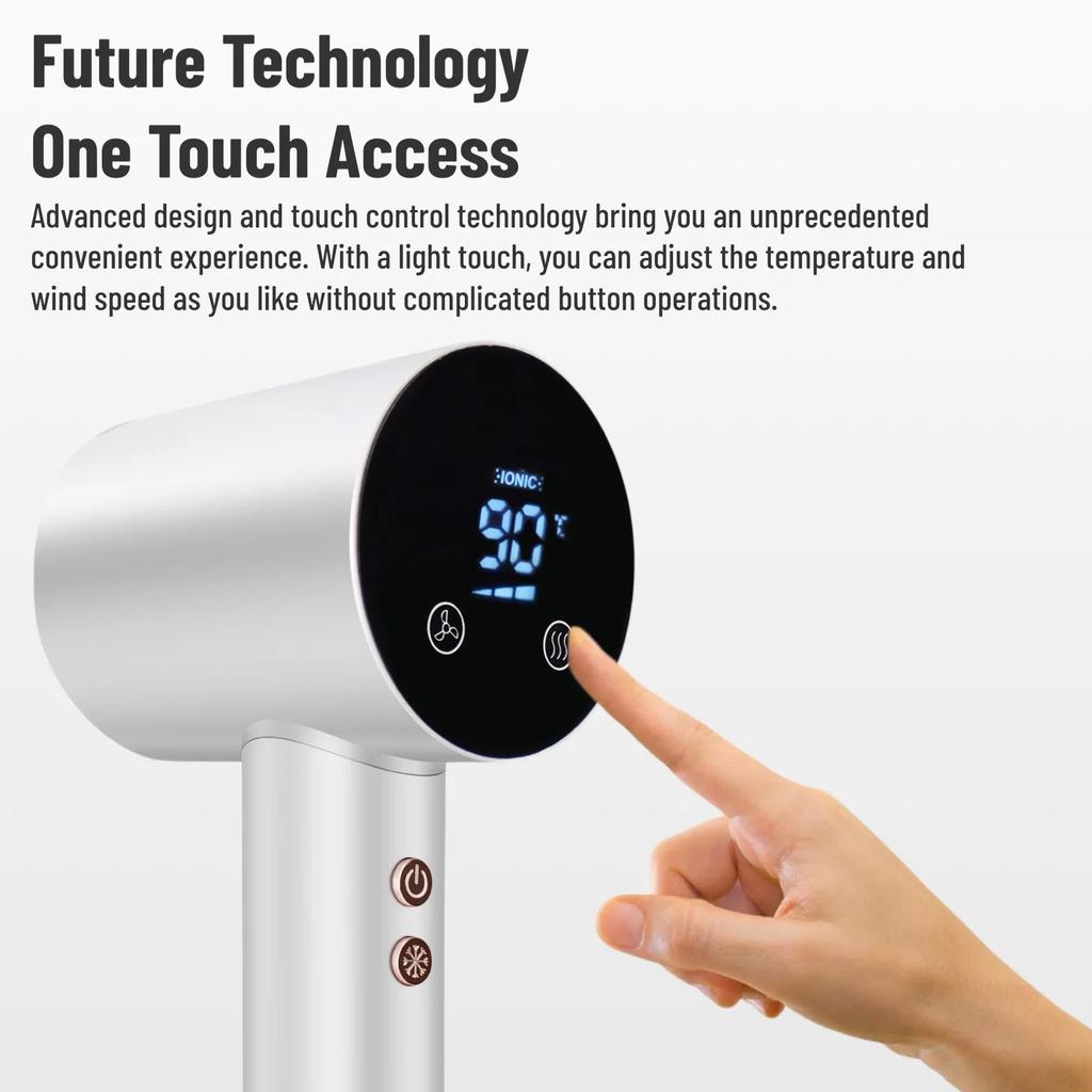 New Super Hair Dryer 1500 Watt Powerful Hair Dryer Styling Tool Touch Control Professional Ayler Hair Dryer Ionic Hair Dryer