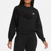 Nike Sweatshirts Women's Black Crew Neck Moderate Regular CZ1877-010