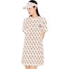 New MLB Short Sleeved Dress Women's White 3FOPM0133-07CRS