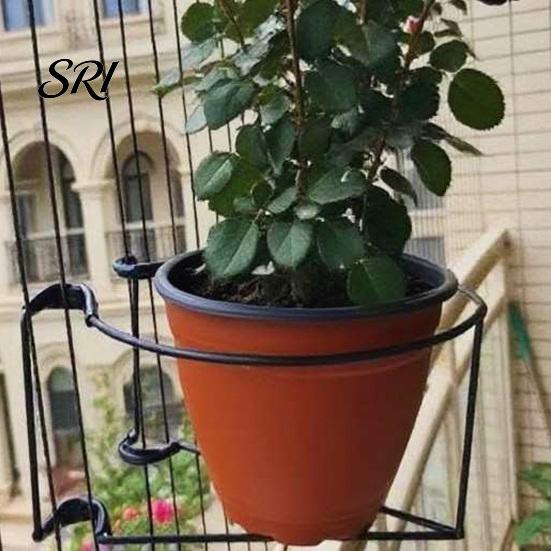 Ringhiera Appendi Piante da Balcone Portavasi per Esterno Senza Attrezzi Verticale per Piante da Esterno Adatto a Recinzioni Balconi Giardini Terrazze Uso Versatile