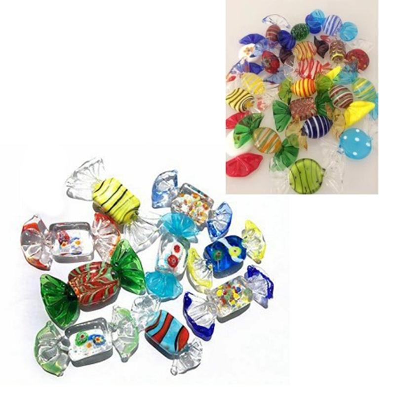 Glass Candys Sculptures Coloured for Home Party Wedding Christmas for Home Decoration
