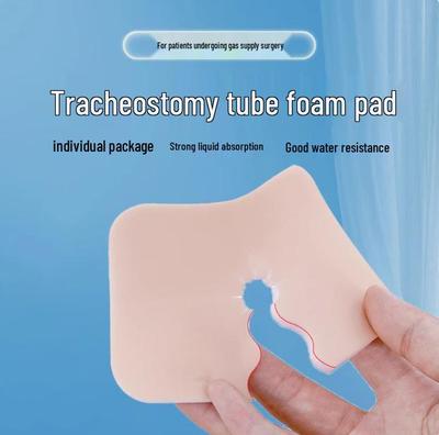 Disposable Tracheostomy Foam Dressing Pad for Laryngectomy and Cannula Care