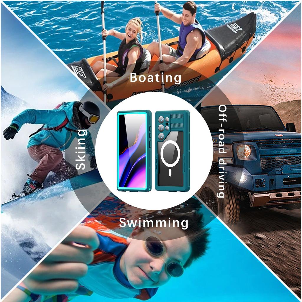 Nuova custodia impermeabile IP68 Real Military per Samsung S25 S24Ultra Plus Nuoto Immersione Subacquea Esterna Copertura Protettiva Completamente Sigillata