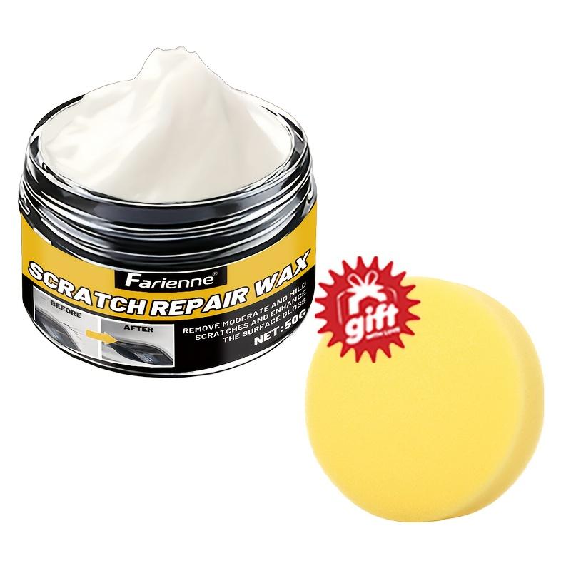 

Scratch Repair Wax - Quickly apply scratch remover to restore shine. Suitable for all vehicle models. Vehicle gloss enhancer. чёрный