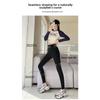 Women Zipper Tummy Control Shark Pants, Fleece Lined High Waist Butt Lifting Skinny Leggings for Autumn Winter Outdoor Wear