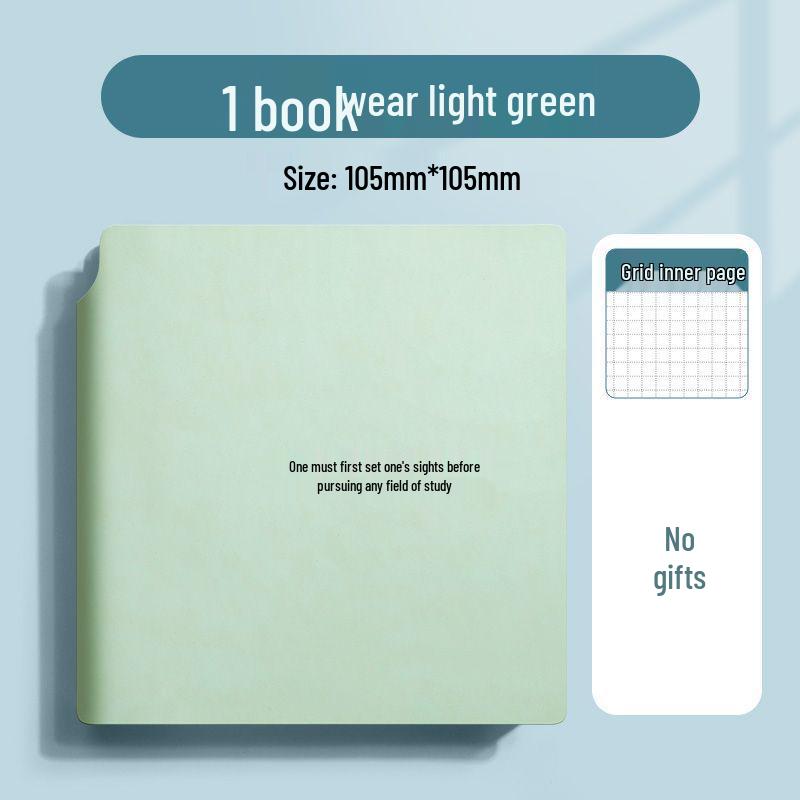 Fickduk: Portabelt rutat anteckningsblock & Praktisk anteckningsbok