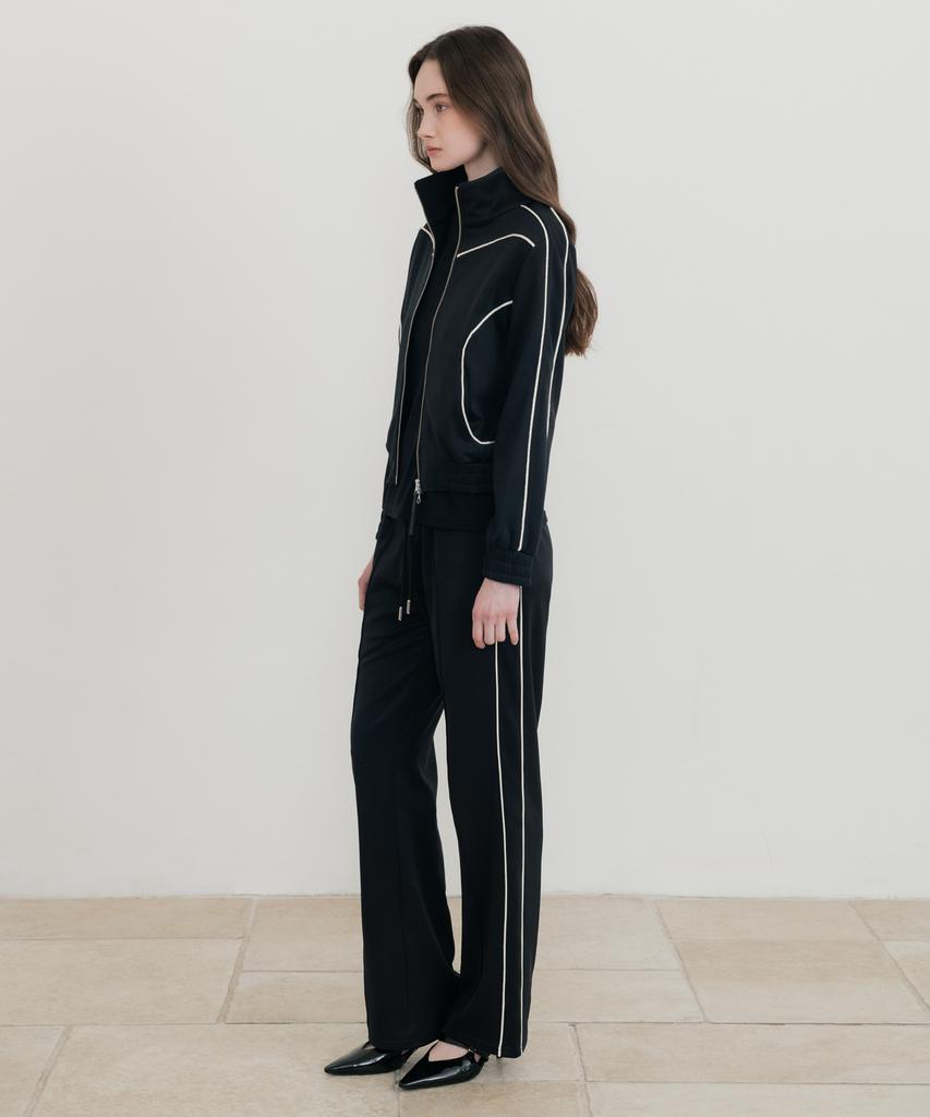 Ssin And Lee (W) Nuage Lounge Jersey Jacket Black