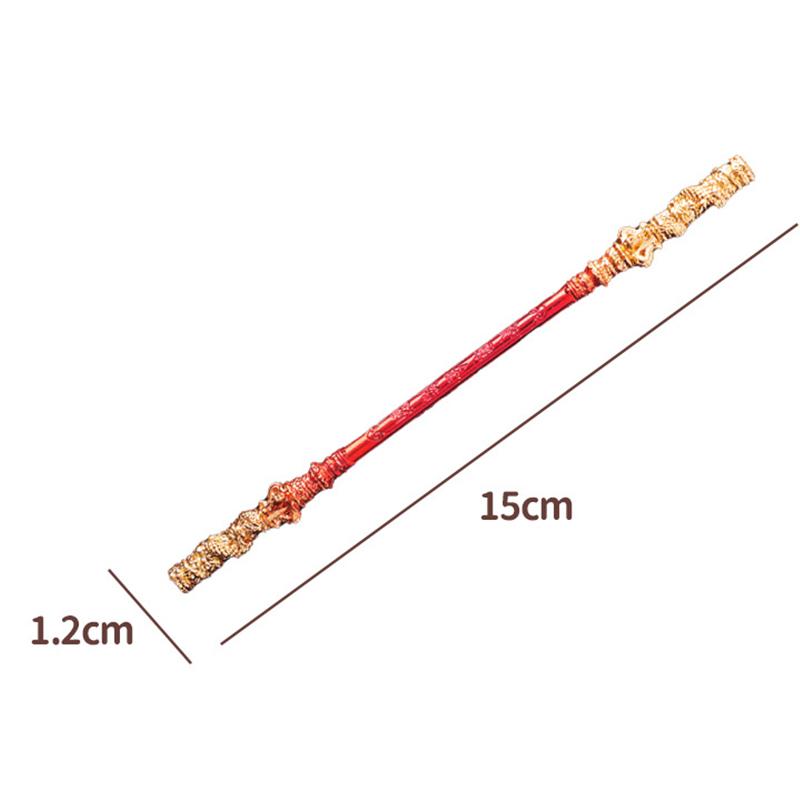 Modello Metallo Mini Bastone di Wukong Creativo Arma di Wukong Re Scimmia Piccolo Ornamento Artigianato Giocattoli per Bambini Periferiche Anime Regali