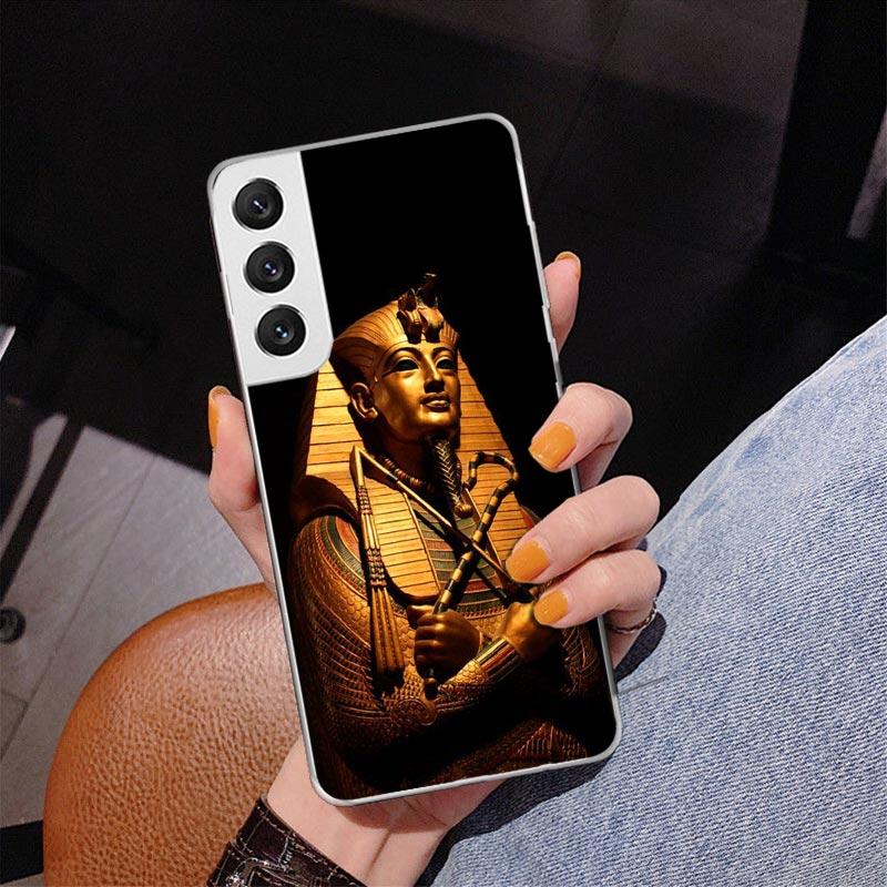 Egypt Nefertiti Anubis Ankh Pharaoh Phnoe Case for Samsung Galaxy S26 S25 Edge S23 S24 Ultra S22 Plus S21 S20 FE Unique Cover So