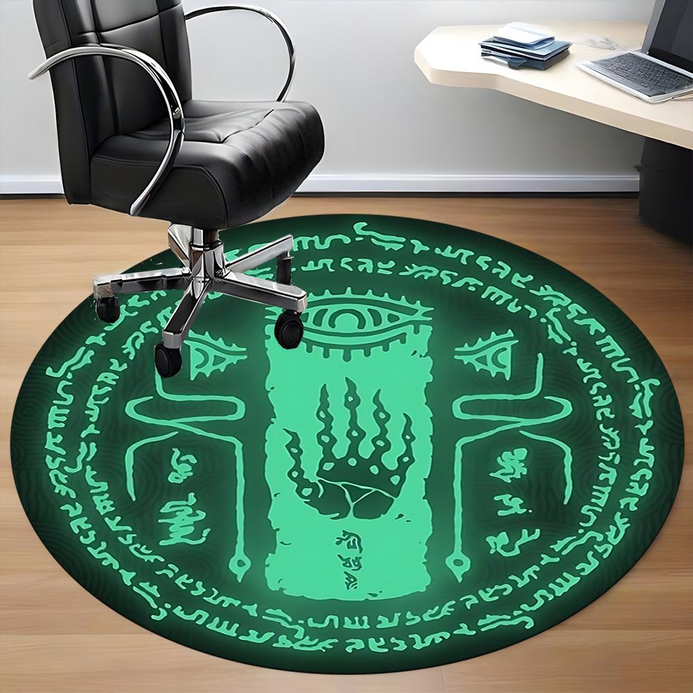 Legend of Zelda Office Round Area Rug, Indoor Mat Suitable For Office,Bedroom Living Room Home Decor, Room Deco A0908126