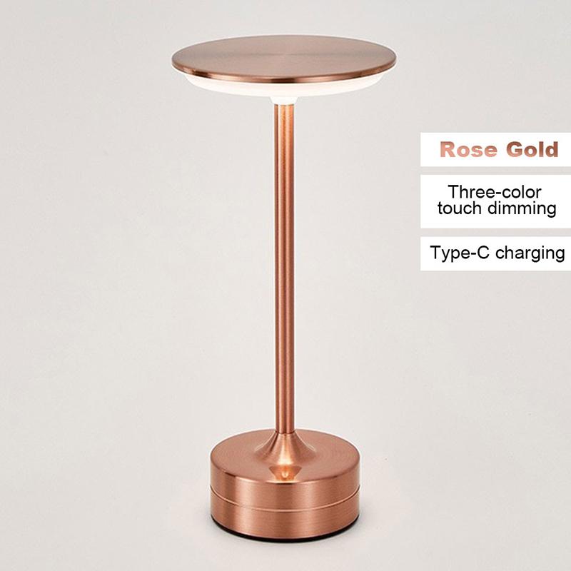 

LED Table Lamp Touch Sensor Night Light USB Rechargeable Portable Bedroom Night Light Wireless Reading Lamp Restaurant Hotel Bar S