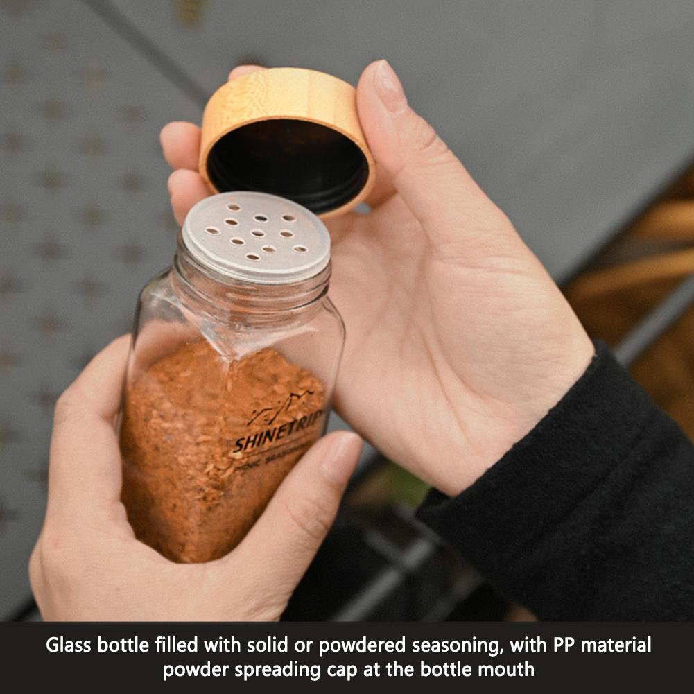 Seasoning Bottle Set Storage Bag Portable BBQ Jar Spice Storage Bag Reusable Picnic Pouch Travel BBQ Camping Supplies