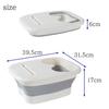 Foldable Foot Bath Bucket, Compact Storage, Space-Saving, Keeps Feet Warm, Lightweight, Portable, for Home Use (White)