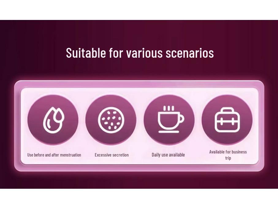 Absorventes Hidratantes Antibacterianos à Base de Ervas Snow Lotus para Higiene Íntima Feminina