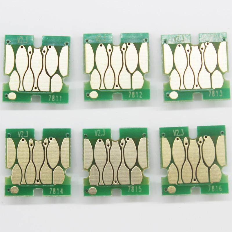 T7811-T7816 Leere nachfüllbare Tintenpatrone mit Chip für Fujifilm Frontier-S DX100 Drucker Einweg-Chip zeigt Tintenstand an