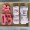 16-Piece Multi-Color Soft Headband and Hair Clip Set with Bowknot Washband and Elastic Hair Ties