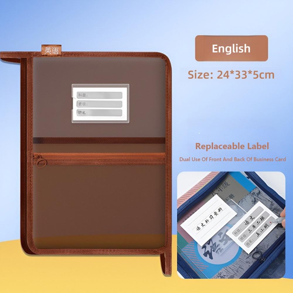 Mesh A4 File Folder L-shape Transparent Pouch Portable Test Paper Organizer  School Office