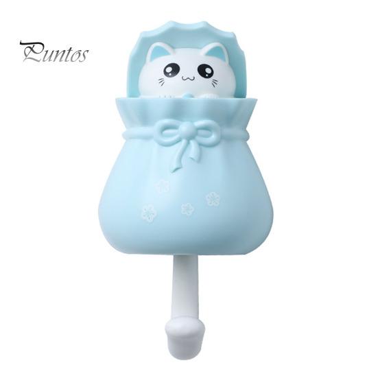 

Крючок для ключей Cat, самоклеящаяся вешалка для одежды и полотенец, прочная, несущая, простая в установке, декоративная, прочная, настенная вешалка синий