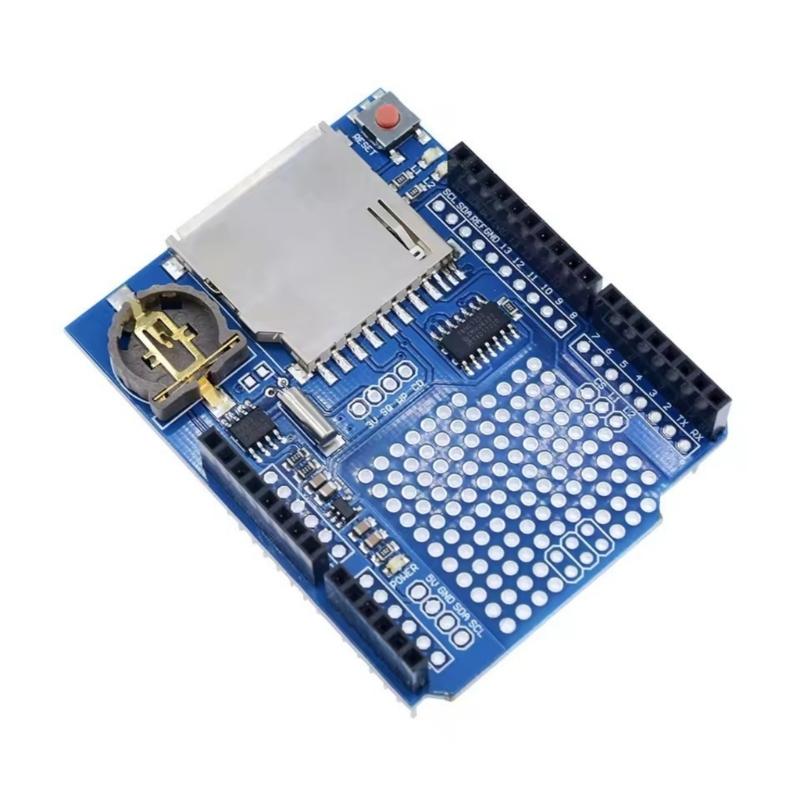 Memory Card Storage Slot Data Logger Module For Board Featuring Builts In Chip And 3.3 V Voltages Regulator