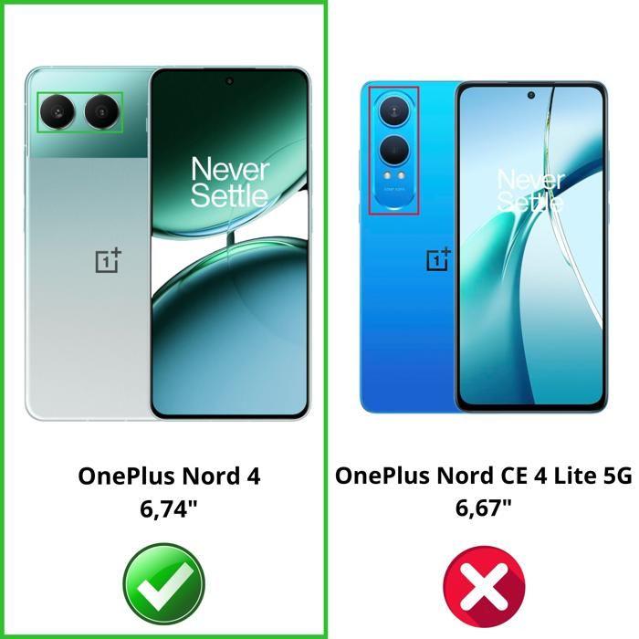 Screen Protector - Phonillico® - OnePlus Nord 4 5G - Tempered Glass - Pack of 4 - Scratch Resistant