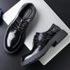 Oberste Schicht Rindsleder Business Herren Lederschuhe Echtes Leder High-End Derby Schuhe Herren Big Head Schwarze Lederschuhe