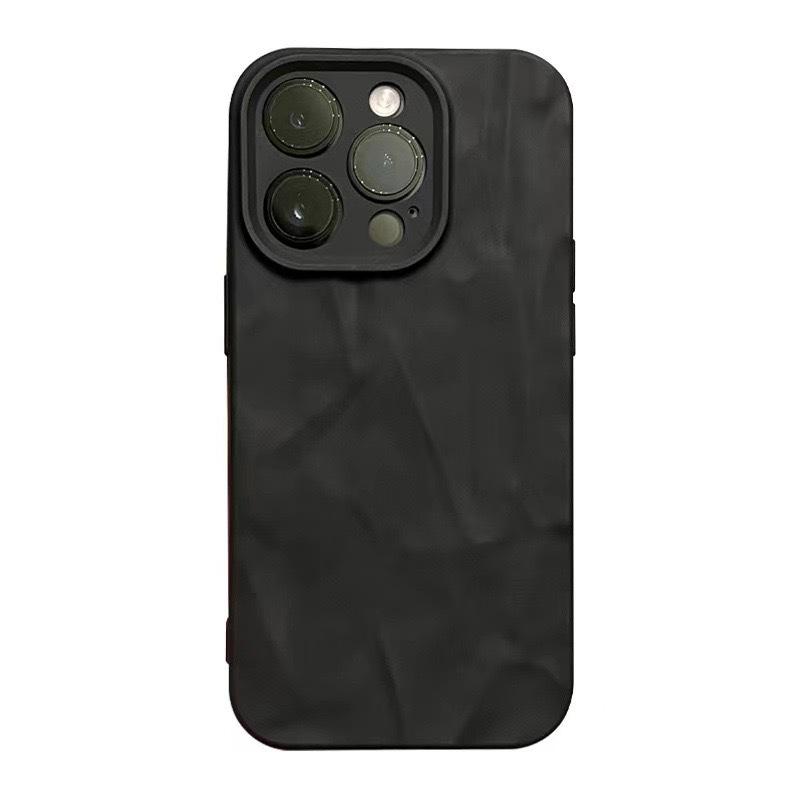 

Трехмерные морщины Подходит для чехла для мобильного телефона IPhone 15 Простой однотонный Apple 14 Мягкий полный пакет Apple 14