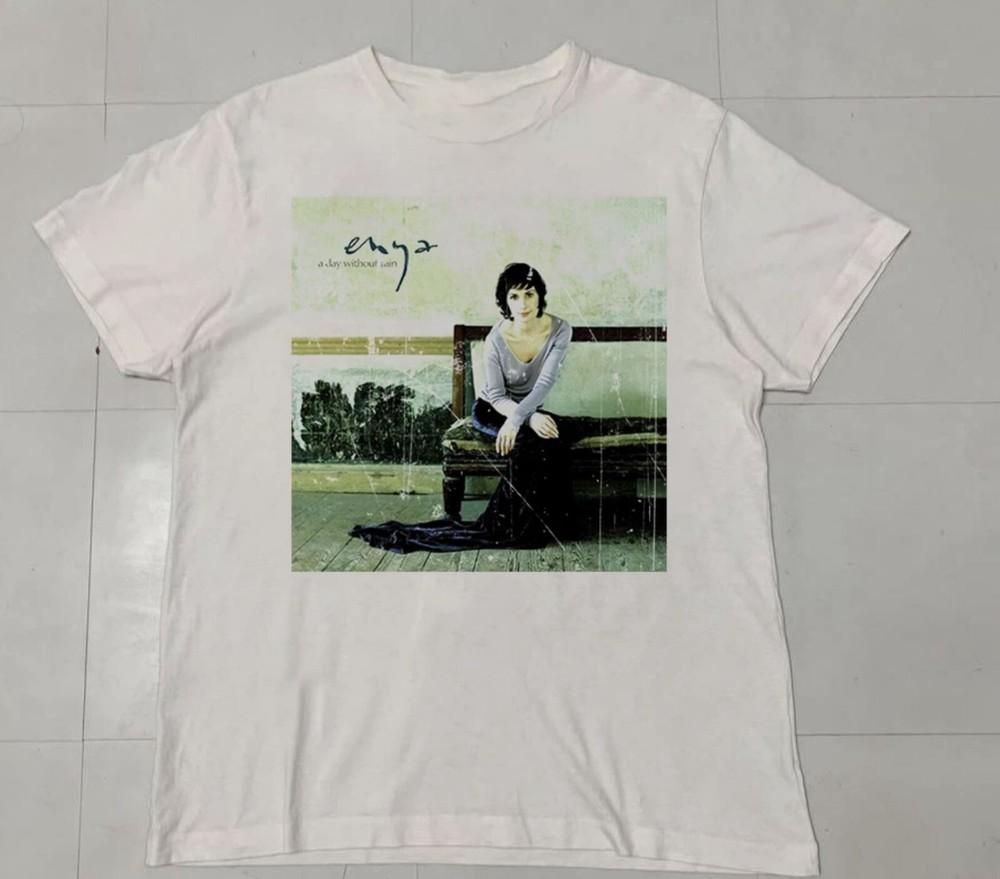 Enya Only Time Album Music Adult White Shirt Unisex Cotton Tee