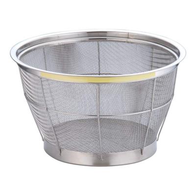 Endo Shoji Commercial TKG New Mammoth Color Deep Stainless Made In AZL4807 Strainer, 30cm, Yellow, Steel, Japan,