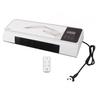 Electric Fan Heater ABS PP Wall Mounted Mini Heating Natural Wind Machine with Remote Control for Bedroom Bathroom