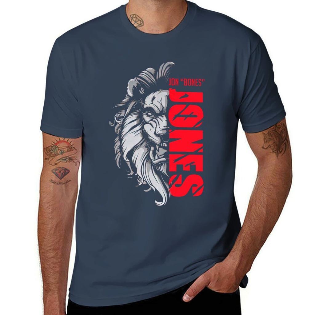 Jon Bones Jones Fighter T-Shirt man t shirt heavy cotton t shirts for man pack white T-Shirt