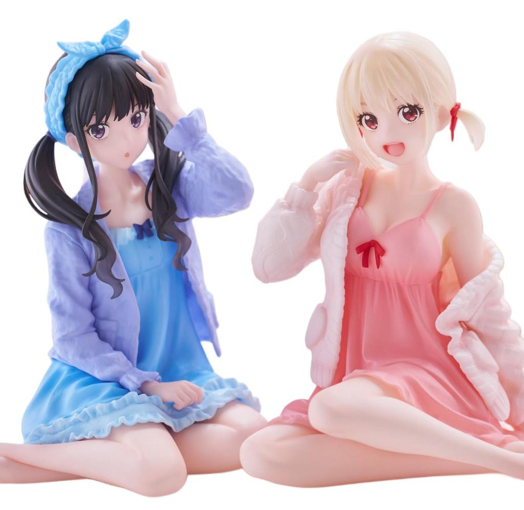 Licorice Recoil Desktop Cute Figures: Sensoku Nishikigi and Takina Inoue - Roomwear Ver. - Set of 2
