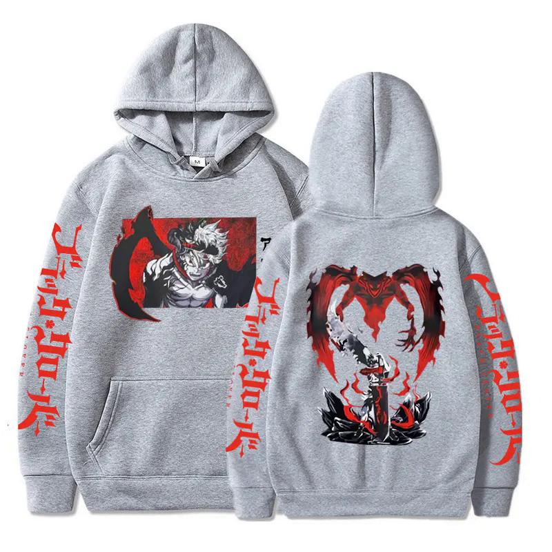 Black Clover Anime Clothes Asta Printed Hoodies