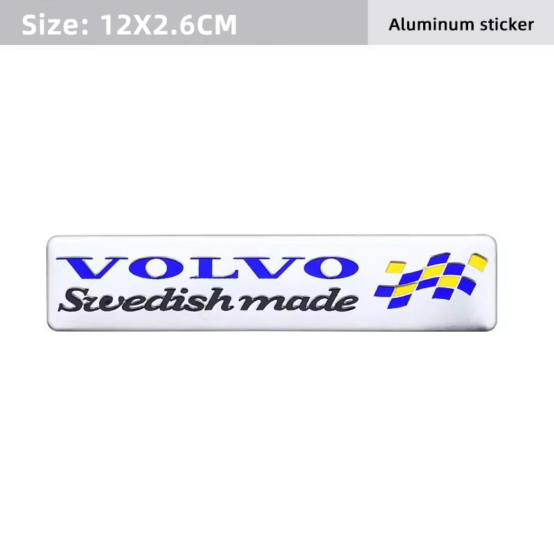 3D Emblem Aufkleber Logo Auto Kotflügel Plakette Kofferraum Aufkleber Für Volvo ES90 EC40 EX40 EM90 XC90 V90 V60 XC60 V40 S80 S60 S90 XC40 XC70
