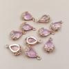 10PCS DIY Necklace Bracelet Earrings Alloy Jewelry Accessories Baroque Crystal Pendant Accessories Charm for DIY Jewelry Making