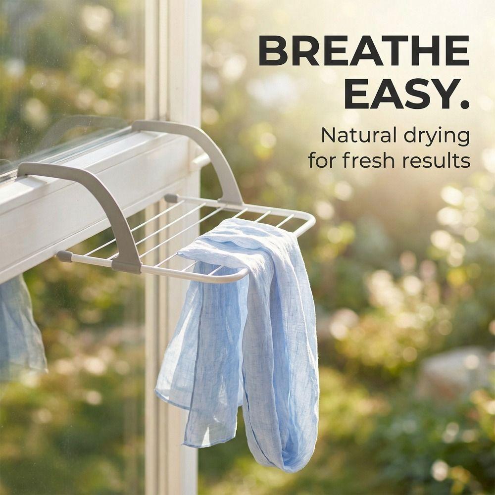 Collapsible Foldable Clothes Hanger Space Saving Shoes Storage Rack  Balcony Use