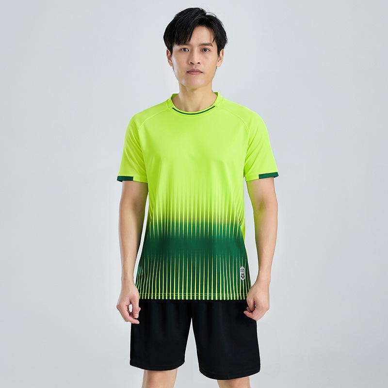 

Cross-border E-commerce Football Jersey Kit: Short Sleeve Sports Uniform for Adults & Children, Team Training Wear with Custom Printing XXXL флуоресцентный зеленый