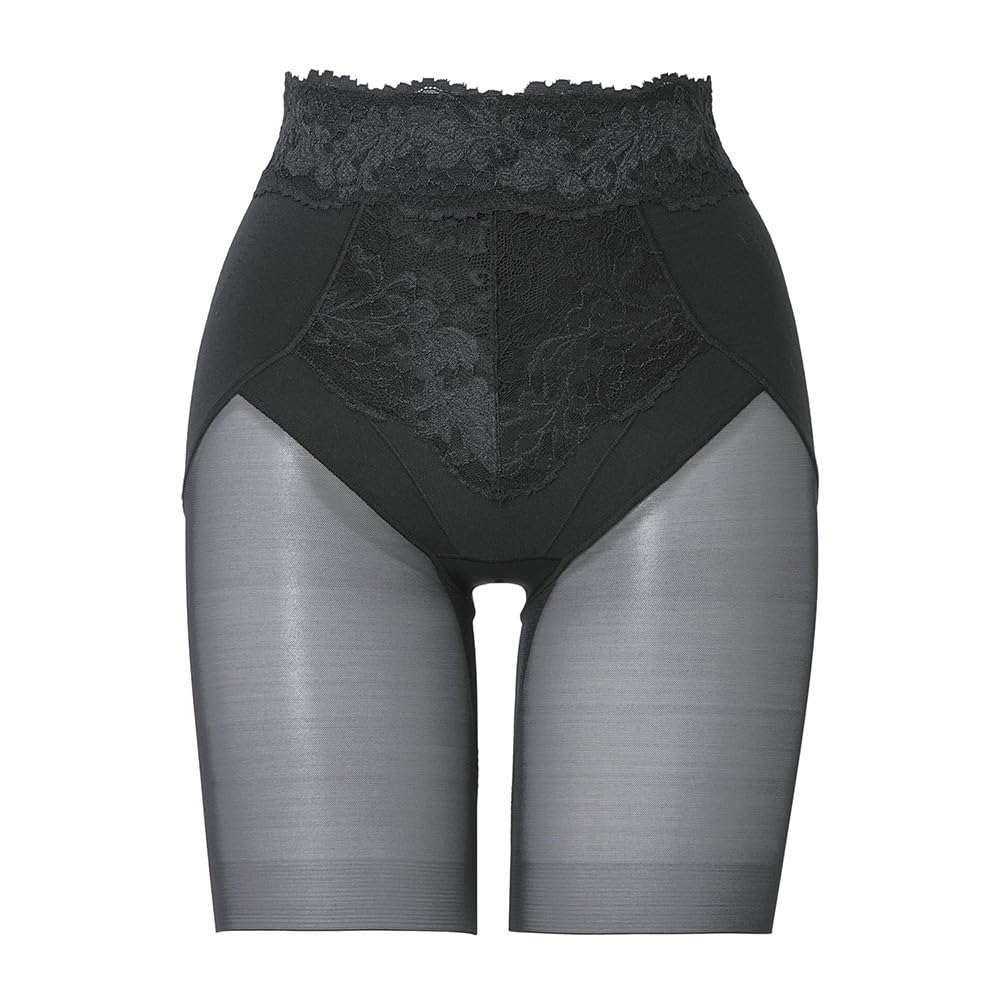 Bradelis New York Shapewear Buttocks Lacy Long Size L Panties, P-Line Panties, 23, Black,