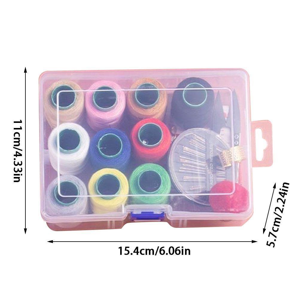 DIY Sewing Set Ten-color Thread with Storage Box Sewing Box Stitching Thread Set for Quilting Thread Stitching Embroidery Craft