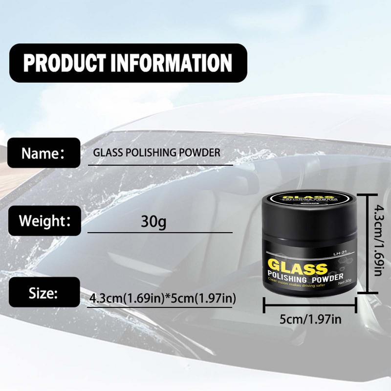 Glass Polishing Compound Glasses Scratch Remover Window Cleaner Powder Detergent Windshield Polish Safe Cleaning Powder For Film