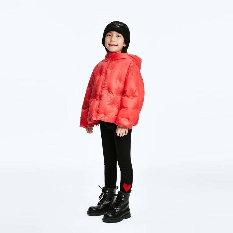 Little MO&Co. Girls' Hooded Duck Down Puffer Jacket