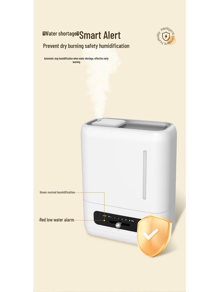 Smart Silent Humidifier: Large Capacity, Aromatherapy, Air Purifier, Bedroom, Constant Humidity, High Mist Output