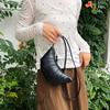 Stylish Black White Silver Pu Soft Dumpling Bag For Casual Everyday Use With Phone Pocket