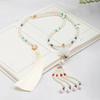 Ming dynasty necklace, ancient-style accessories, long tassels at the back, tassels, vintage palace yingluo, Tang-style Hanfu accessories, soft 