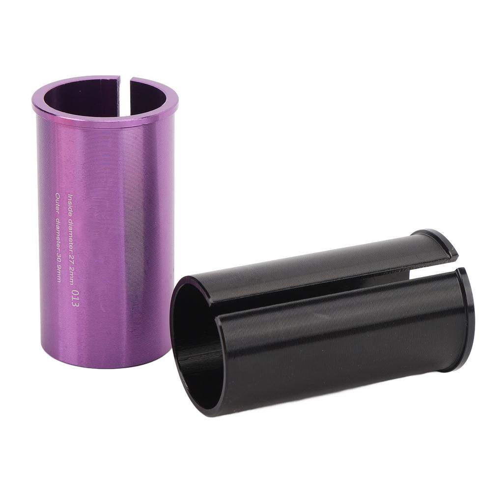 2 STÜCKE Aluminiumlegierung Sattelstützen-Shim Leichte Reduzierhülse Sattelstützenrohr-Adapter-Shim für