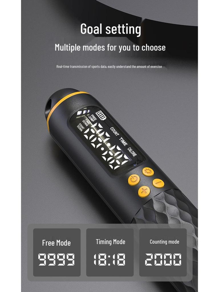 Weighted Cordless Smart Counting Jump Rope for Junior High Fitness and Exam Prep