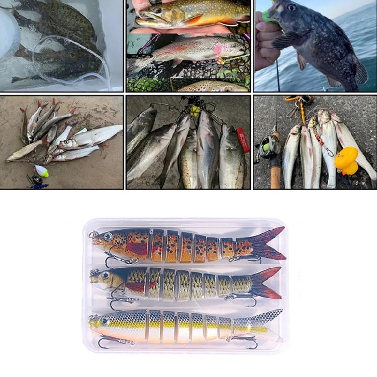 Fishing Swimbait Wobblers Tackle 3D Artificial Fishing Lures Saltwater Multiple Sections Baits Fishhooks Fishing Lures