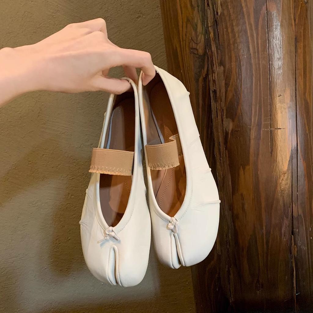 Grape mother pig's trotters shoes spring toe single shoes 2025 spring women's shoes 2025 spring and summer half slippers outer wear