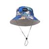 Summer New Double-sided Bucket Hat Men's and Women's Hawaiian Printed Sunshade Basin Hat Big Head Circumference Sunscreen Hat